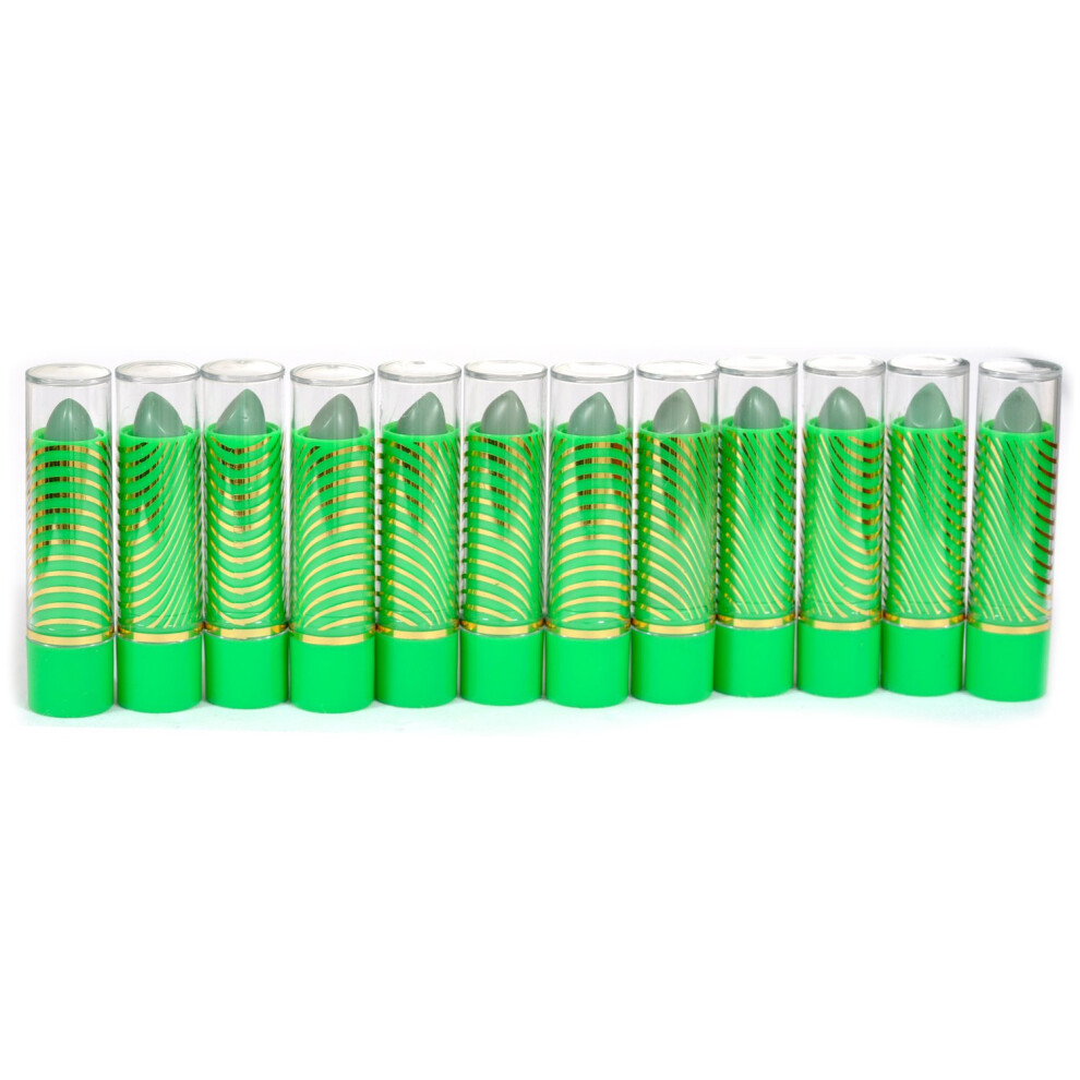 Principessa Aloe Vera Mood Lipstick Green Color (12Pcpk) By Princessa
