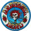 Application Skull and Roses Logo Patch Blue 1