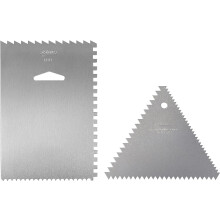 AteCo Decorating Cing & lukier gladsze 4 -osobowe zapasy do pieczenia 6 x 3,75 srebrne