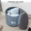 Homcom HOMCOM Round Storage Ottoman with Lid, Vanity Stool with Storage, Grey 6