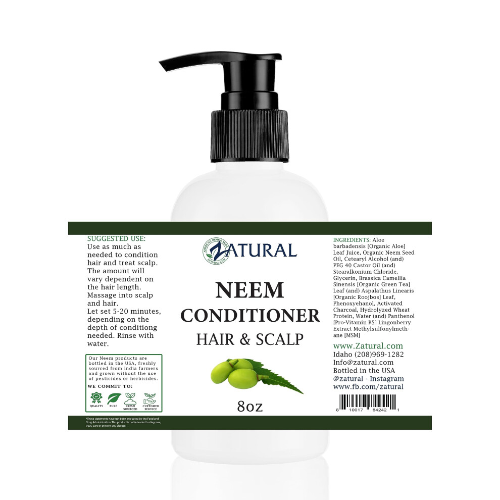 Zanaturale Zatural Neem Scalp Conditioner (8 Ounce)