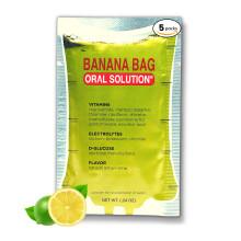 Solution buvable en sachet de banane : sachet de poudre de vitamines ?lectrolytiques pour la reconstruction