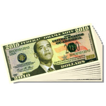 Barack Obama 2010 Federal Reserve Sedel - 10 Pack med Bonus Skydd och Columbus Sedel