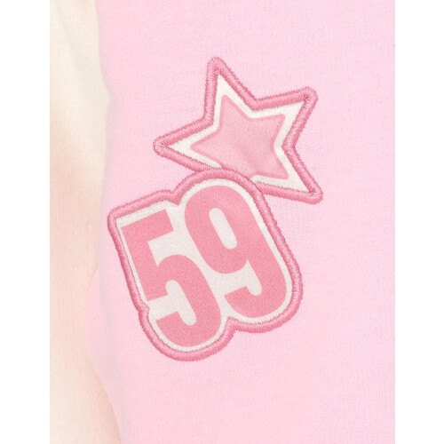 Barbie Barbie Μικρό Κορίτσι Γαλλικό Terry Varsity Bomber Μπουφάν Ροζ 4 2