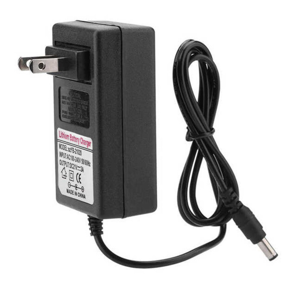 (as the picture) Ac 100‑240v Dc 21v 2a Safe Charge Power Supply Adapter Multi-protection Lithium‑ion Battery Charger With 5.5 * 2.5mm Output Port