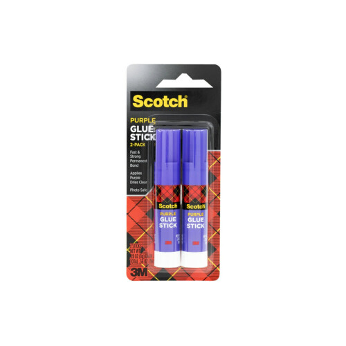 Scotch Scotch Μωβ Στικ Κόλλας, 0.28 Ουγγιές, 2-Συσκευασία (6108-2N)