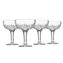 Godinger Champagnerglser, Champagnerglas-Set, Coupes, Barware-Glser  4er-Set, 170 ml. Dubliner Kristallsammlung