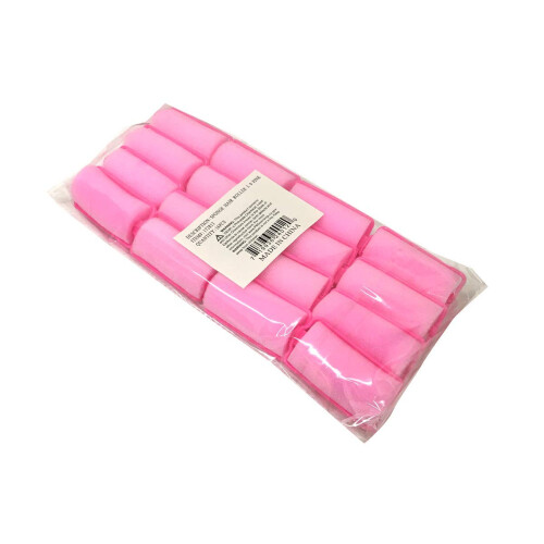 Role de par roz cu spuma de spuma (16pc mare) 2