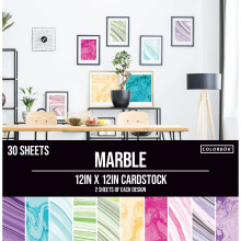 Colorbok 71876B Karton-Papierblock, Marmor, 12"" x 12""