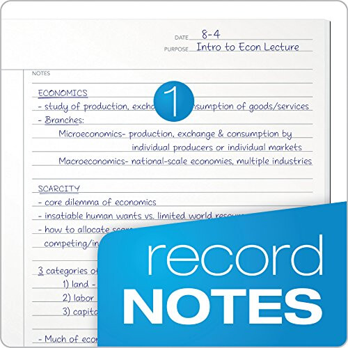 Tops Oxford FocusNotes Writing Pad, 8-1/2" x 11-3/4", 50 Sheets (77103) 2