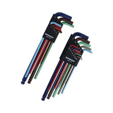 Conjunto de Chaves L com Extremidade Esférica Bondhus 69600, 13 Peças com ColorGuard