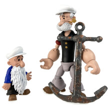 Boss Fight Studio Poopdeck Pappy Popeye Classics Wave 2 Sammel-Actionfigur - Hochbewegliche Figur mit Zubeh?r einschlie?lich A