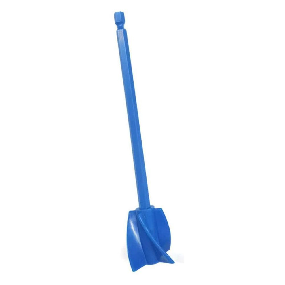 (blue) Hybrid Drill Bit Attachment Liquids Mixer Paint Drill
