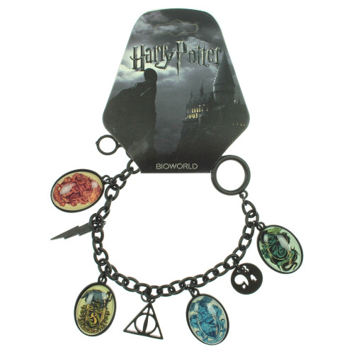 Harry Potter Βραχιόλι με 8 Γοητείες Harry Potter Deathly Hallows 1