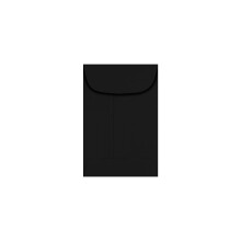 LUXPaper #4 Φάκελοι Κερμάτων | 3'' x 4 1/2" | Μαύρος | 80lb. Κείμενο | 50 Τμχ