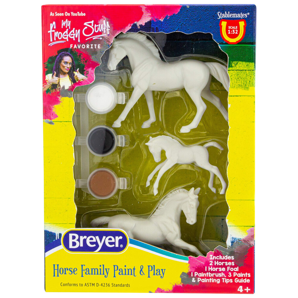 Breyer Horses Stablemates Horse Family Paint Set | 3 Horse Set | 1:32