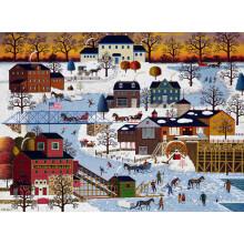 Buffalo Games  Charles Wysocki  Cider Brook Farms  1000-teiliges Puzzle fr Erwachsene. Anspruchsvolles Puzzle, perfekt fr Spieleabende  1000 Te
