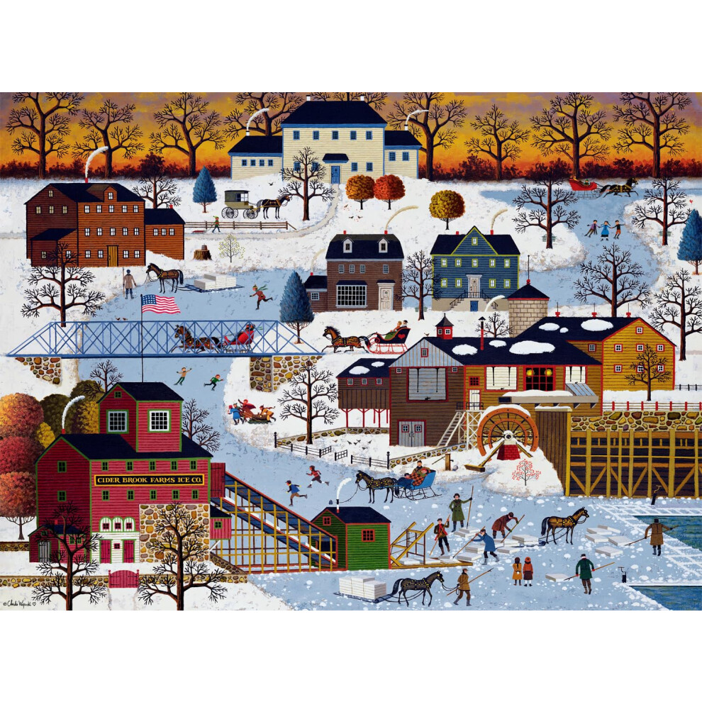 Buffalo Games - Charles Wysocki - Cider Brook Farms - Puzzle Da 1000 Pezzi Per Adulti - Puzzle Impegnativo Perfetto Per Serate Di Gioco - Dimensioni Finite 26,75 X 19,75-image
