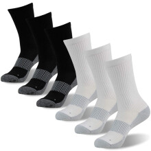 FOOTPLUS Copper Socken fr Wandern, Herren und Damen, Crew, atmungsaktiv, Lauf-Crew, Heimarbeitskleidung, gepolsterte Sohle, Bergsteigen, Wintersocke