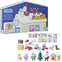 Calendrier de l'Avent Peppa Pig avec 24 jouets surprises et autocollants, dont
