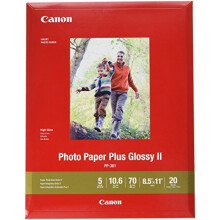 Canon 1432C003 Photo Paper Plus Glossy II 8.5 x 11 20 Sheets