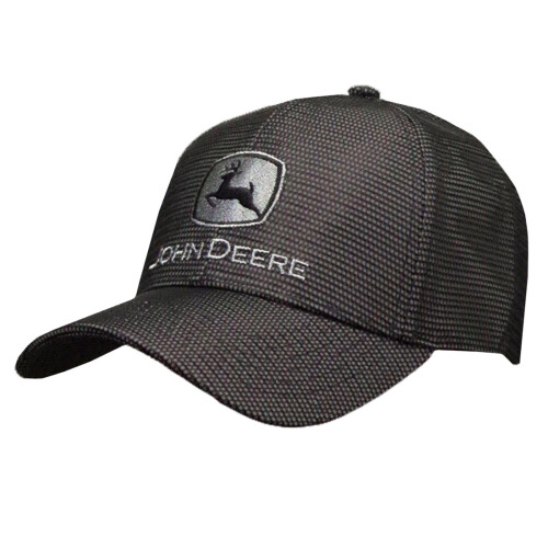 John Deere John Deere Gray and Black Reflective Hat