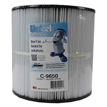 Cartuccia filtro di ricambio Unicel C-9650 per jacuzzi Jacuzzi CFR-50 da 50 piedi quadrati, colore bianco.