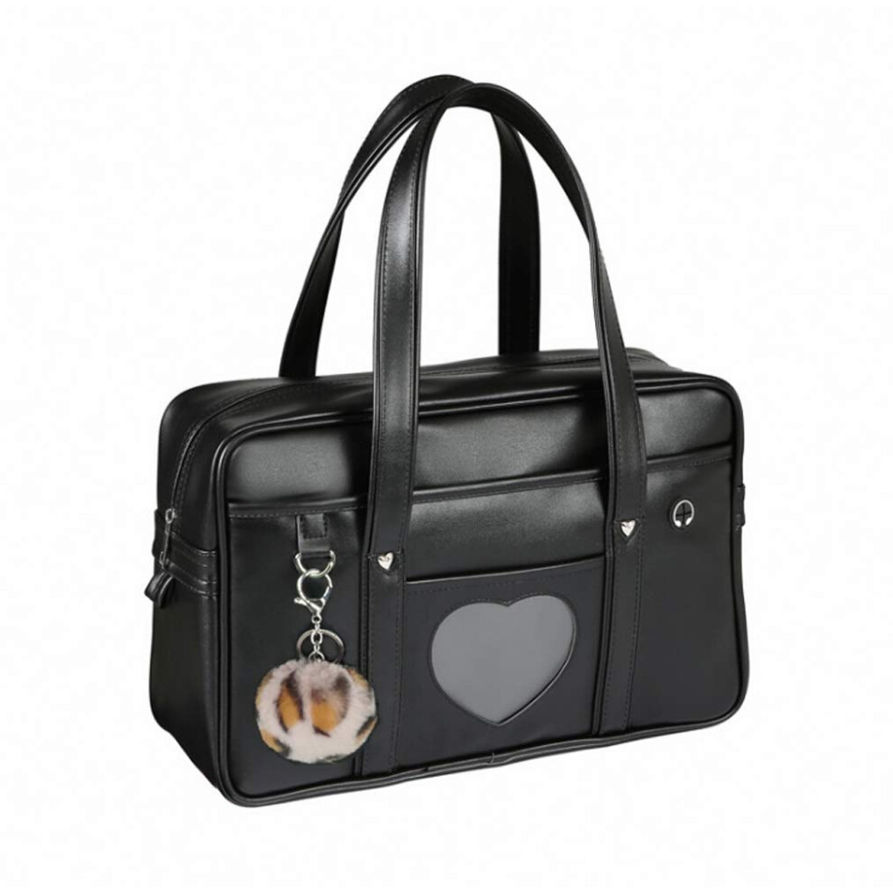 Chillpaper Large Japanese Shoulder Bag Faux Leather Tote Bag Kawaii wi