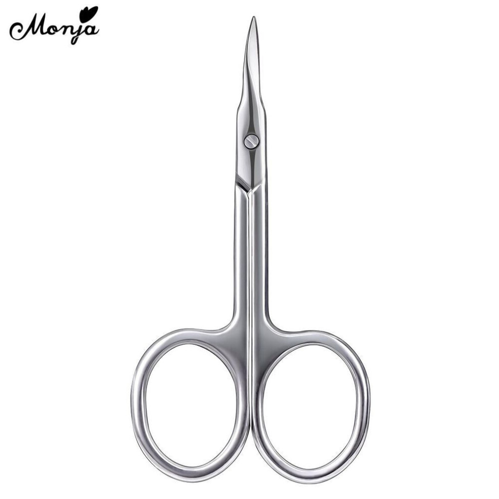 Monja Cuticle Scissors Stainless Steel Nail Art Dead Skin Remover Eyebrow Trimmer Clipper Manicure Pedicure Skin Care Tool