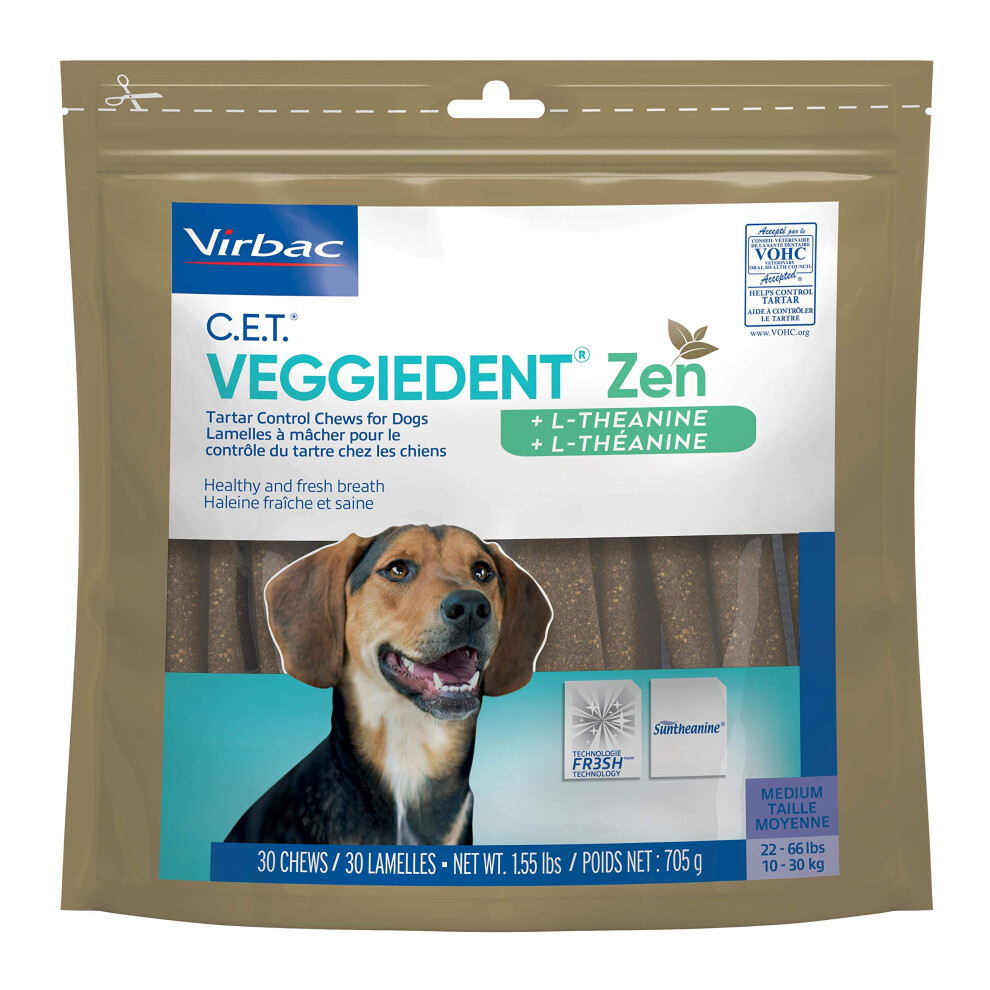 cET VEggIEDENT Zen Tartar control chews for Dogs - Medium