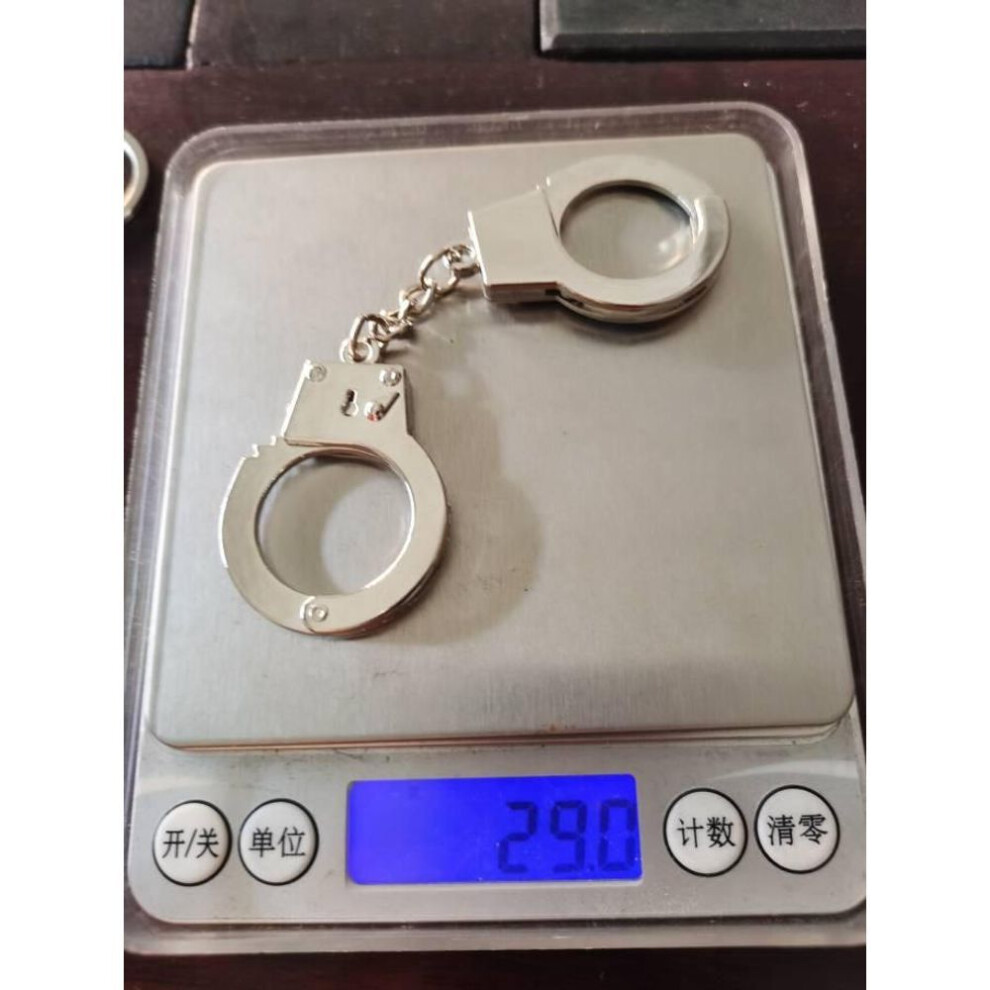 (silver, One Size) Funny Cat Handcuffs, Stainless Steel Pet Toy Handcuffs, Mini Pet Handcuffs Are Suitable For Most Small , Increase The Relationship With  And Increase