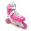Chicago Skates Σετ Εκπαίδευσης Κοριτσιών Ρολοκ滑τά - Ροζ/Μωβ - Μεσαία Μεγέθη 1-4 4