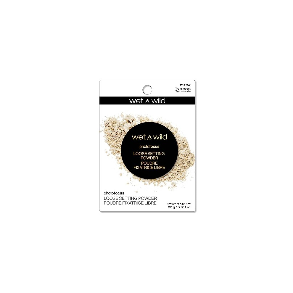Bagnato E Selvaggio Wet N Wild Loose Setting Powder Photo Focus Loose Finishing Powder Off-White Translucent