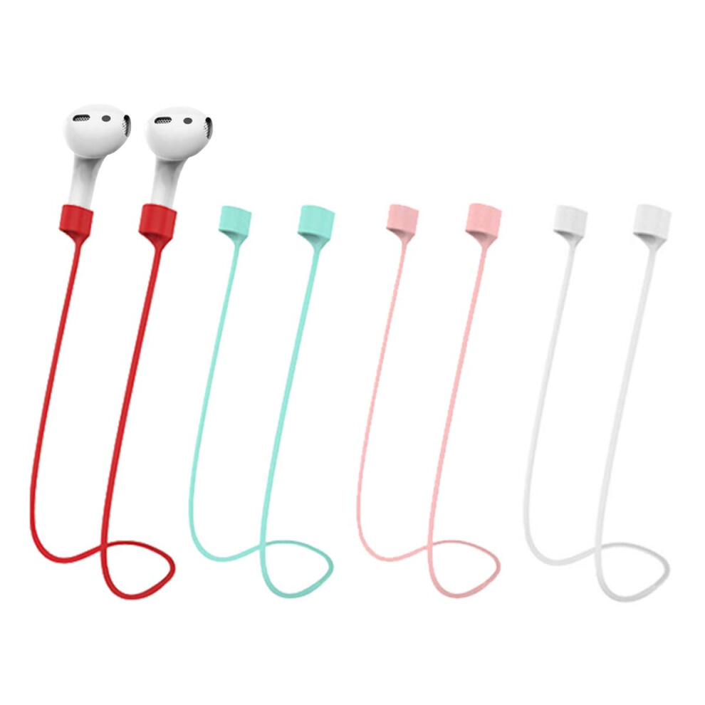 Magnetic Anti-Lost Straps For Airpods,Colorful Soft Silicone Sports Lanyard, Neck Rope Cord 795749746271