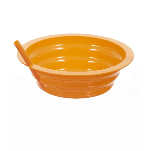 Tepe Sip-A-Bowl-M?slischale mit integriertem Strohhalm ? verschiedene Farben ? Menge: 1 (gr?n, rosa oder blau) 2