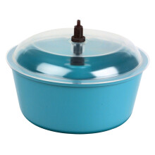 Raytech 23-005 Polyethyleen kom met deksel, 0,05 kubieke voet capaciteit, 8" diameter, voor TV-5 standaard trilbeker