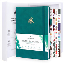 Clever Fox Planner Premium Edition  undatierter, luxuriser Wochen- und Monatsplaner zur Steigerung der Produktivitt und zum Erreichen Ihrer Ziele
