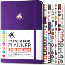 Clever Fox Planer 2. Auflage  farbenfroher wchentlicher und monatlicher Zielsetzungsplaner, Gewohnheitstracker, Zeitmanagement- und Produktivittso