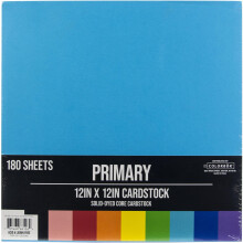 ColorBok 68126C Mega Paper Pad Mega Paper Pack Primary 12"" x 12""