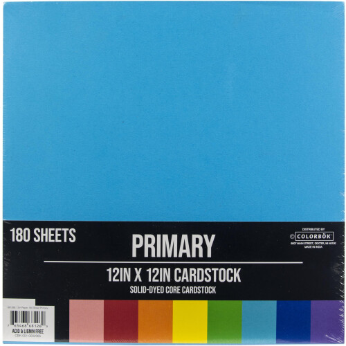 ColorBok 68126C Mega Pad Χαρτιού, Πρωτογενές, 12" x 12"