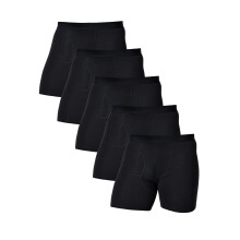 Comfneat Ανδρικά 5-Πακέτο Boxer Briefs Υποαλλεργικά Κάτω Ρούχα (Μαύρο Πακέτο-5, L)
