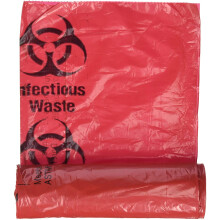 Comfort Axis Biohazard Infectious Waste Einwegbeutel, 24 x 24 Zoll, 50 Stck, Rot
