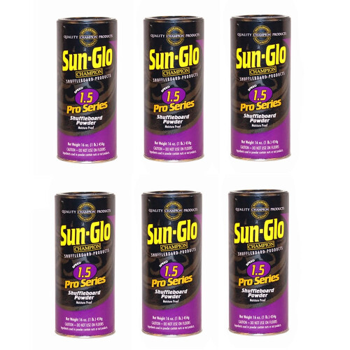 6 Pack Sun-Glo #1,5 Speed ???huffleBoard Powder Wax
