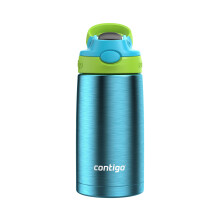 Botella de agua de acero inoxidable aislada a prueba de fugas y derrames Contigo Aubrey de 13 oz.