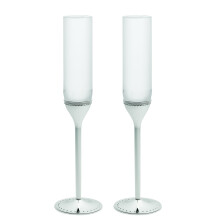 Vera Wang Wedgwood Grosgrain Ασημένια Σαμπάνιας Ζευγάρι