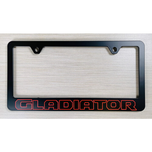 Jeep Gladiator UV Trykt plastisk nummerplade ramme 1