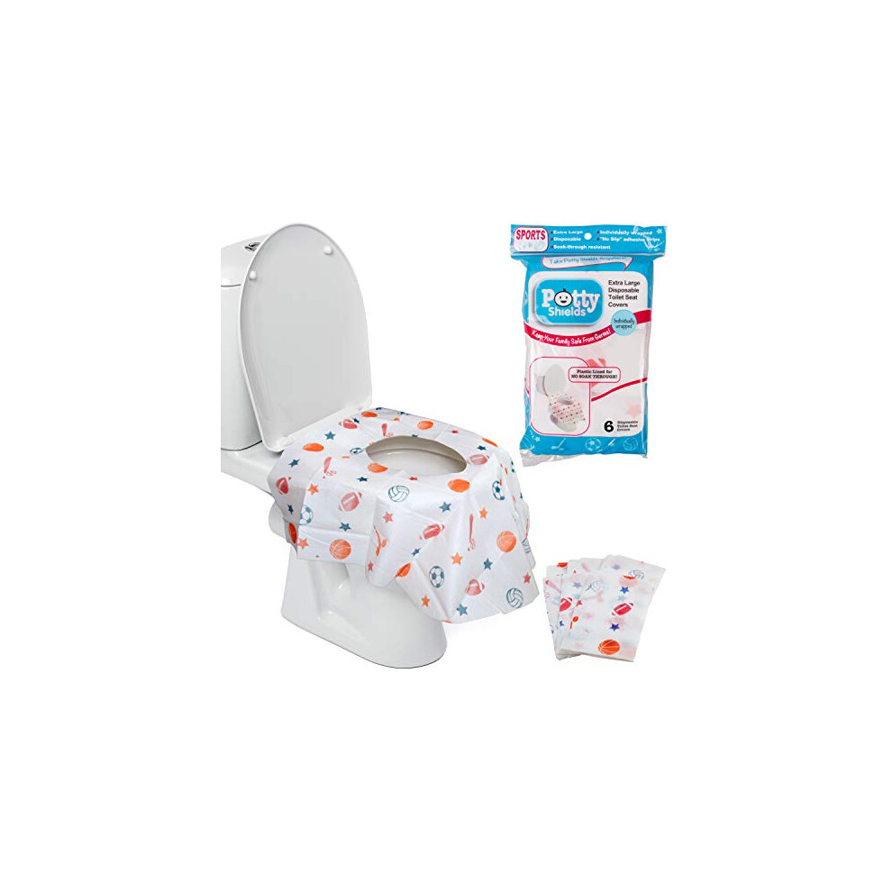 Vivo Per Lei Disposable Toilet Seat Covers For Kids & Adults (6 Pack) Germ Protect