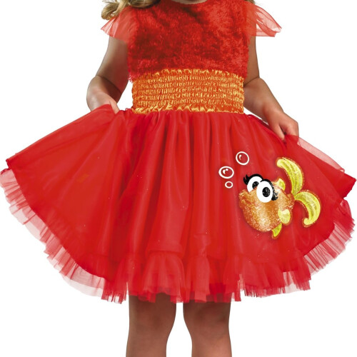 Κοστούμι Elmo με φούστα, επίσημο Halloween ρούχο Elmo, Μέγεθος (2T) 2