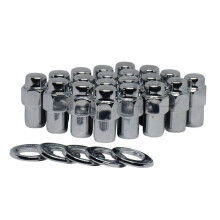 Cragar Standard Mag Radmutter 716-20 mit versetzter Unterlegscheibe, Chrom-Finish, 20er-Set