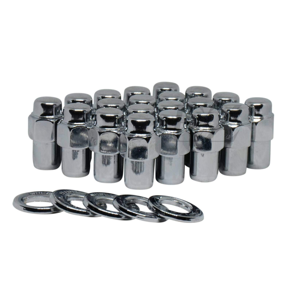 Accessorio Cragar Standard Mag Lug Nut 716-20 With Offset Washer Chrome Finish Set Of 20 Pcs